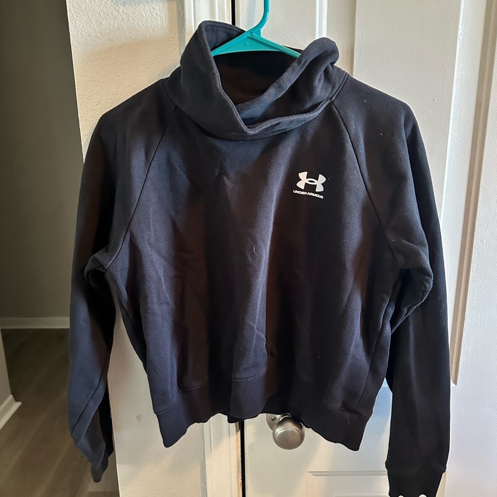 Under Armour Women's Rival Fleece Wrap Neck Pullover Sweatshirt